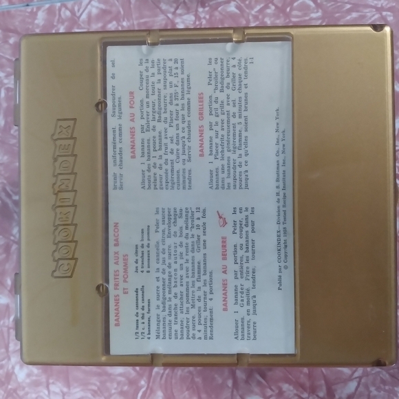 vintage CookIndex, recipe box Jehanne benoit french version - Picture 6 of 6